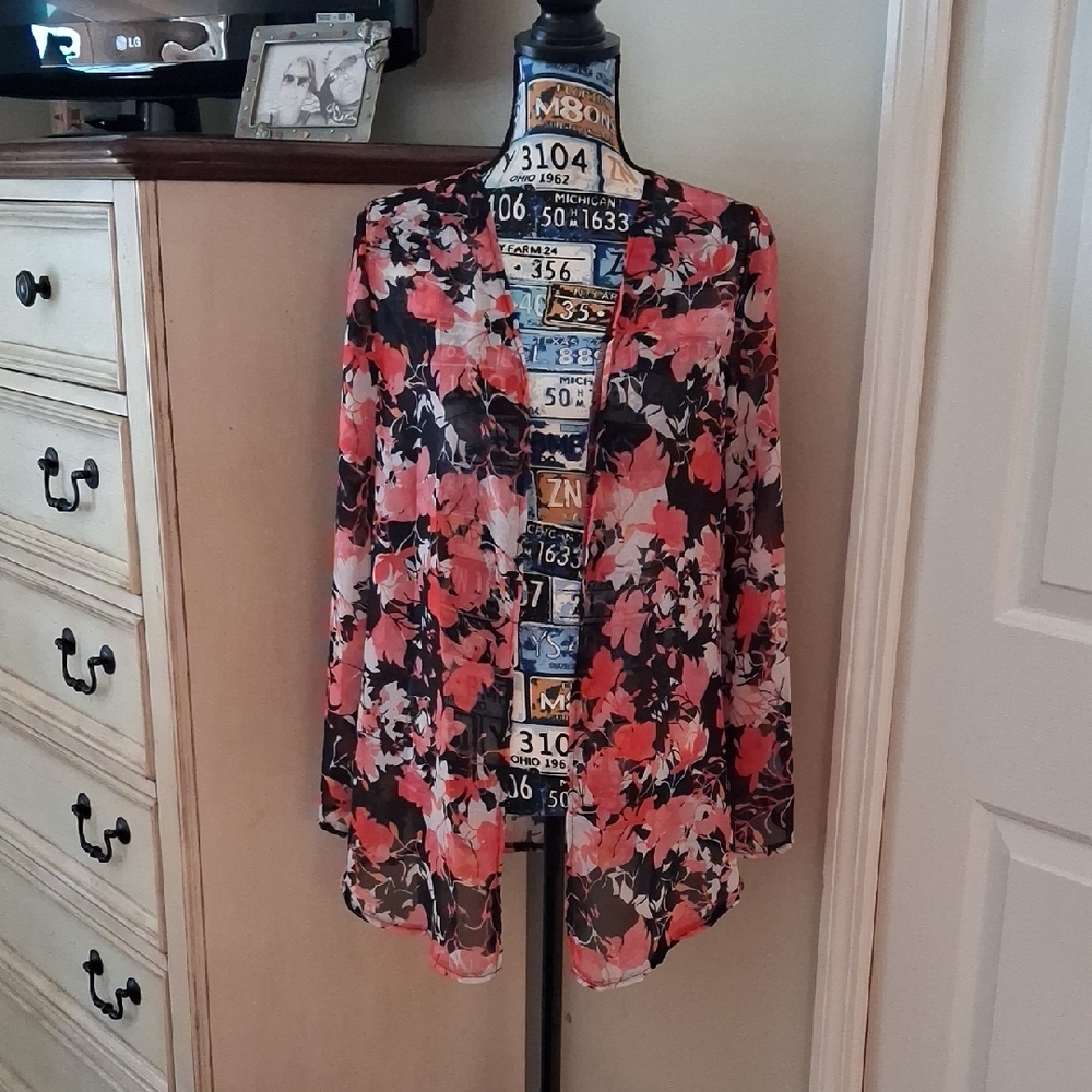 SHEIN Curve Floral Kimono